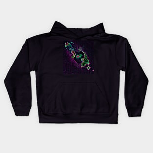 Black Panther Art - Glowing Edges 161 Kids Hoodie